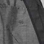希少 LEON EMANUEL BLANCK レオン エマニュエル ブランク / 美品 FORCED SHORT BLAZER コーティング デニム ジャケット / size 46 (BLACK)