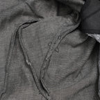 希少 LEON EMANUEL BLANCK レオン エマニュエル ブランク / 美品 FORCED SHORT BLAZER コーティング デニム ジャケット / size 46 (BLACK)