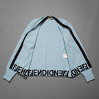 FENDI フェンディ/23AW 美品 アシンメトリー カシミヤカーディガン / FZC971 ANJJ /size 40 (LIGHTBLUE)