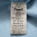 FENDI フェンディ/23AW 美品 アシンメトリー カシミヤカーディガン / FZC971 ANJJ /size 40 (LIGHTBLUE)