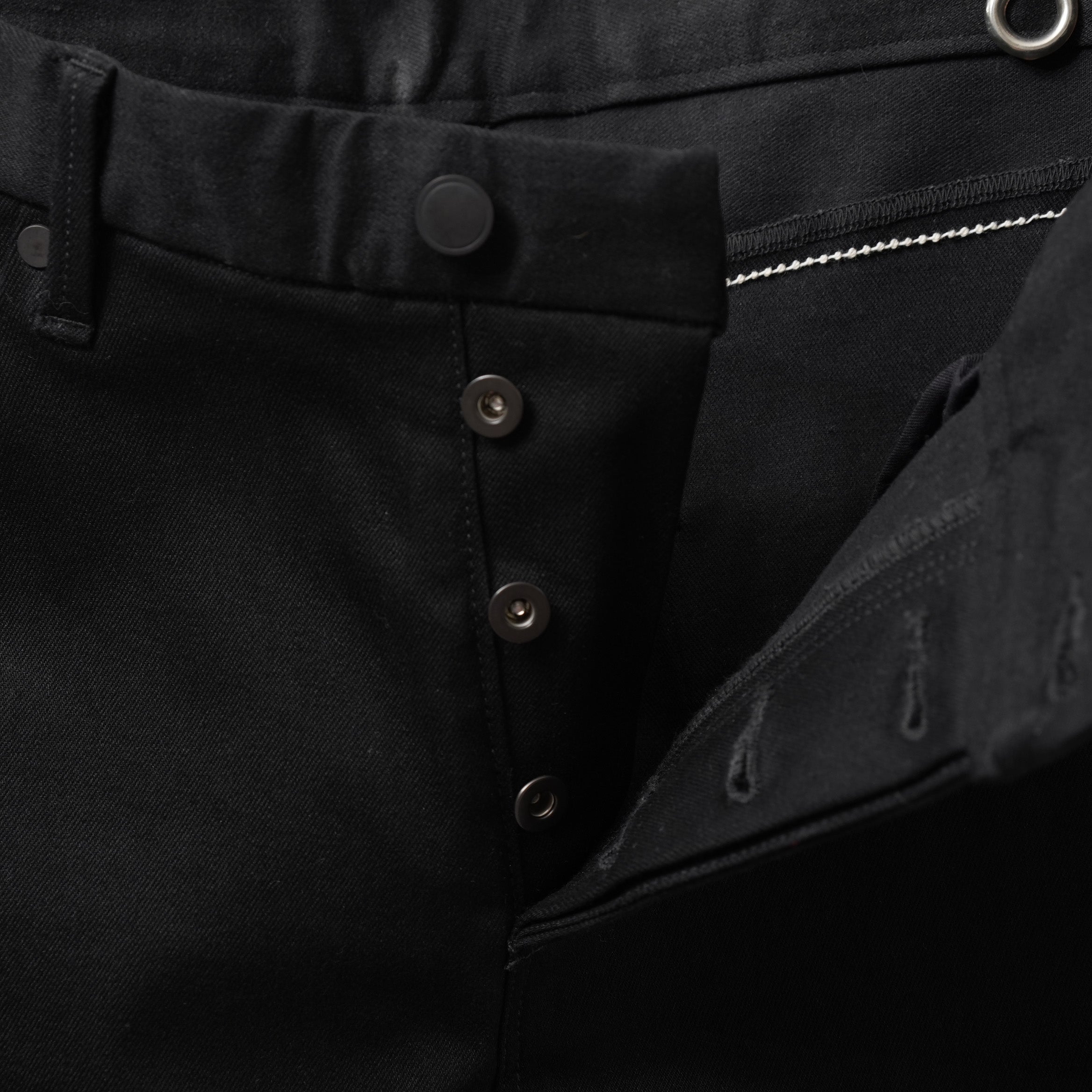 RIPVANWINKLE リップヴァンウィンクル / 21AW 美品 Standard Jeans オーバロック デニム パンツ / RB-307 / size 3 (BLACK)