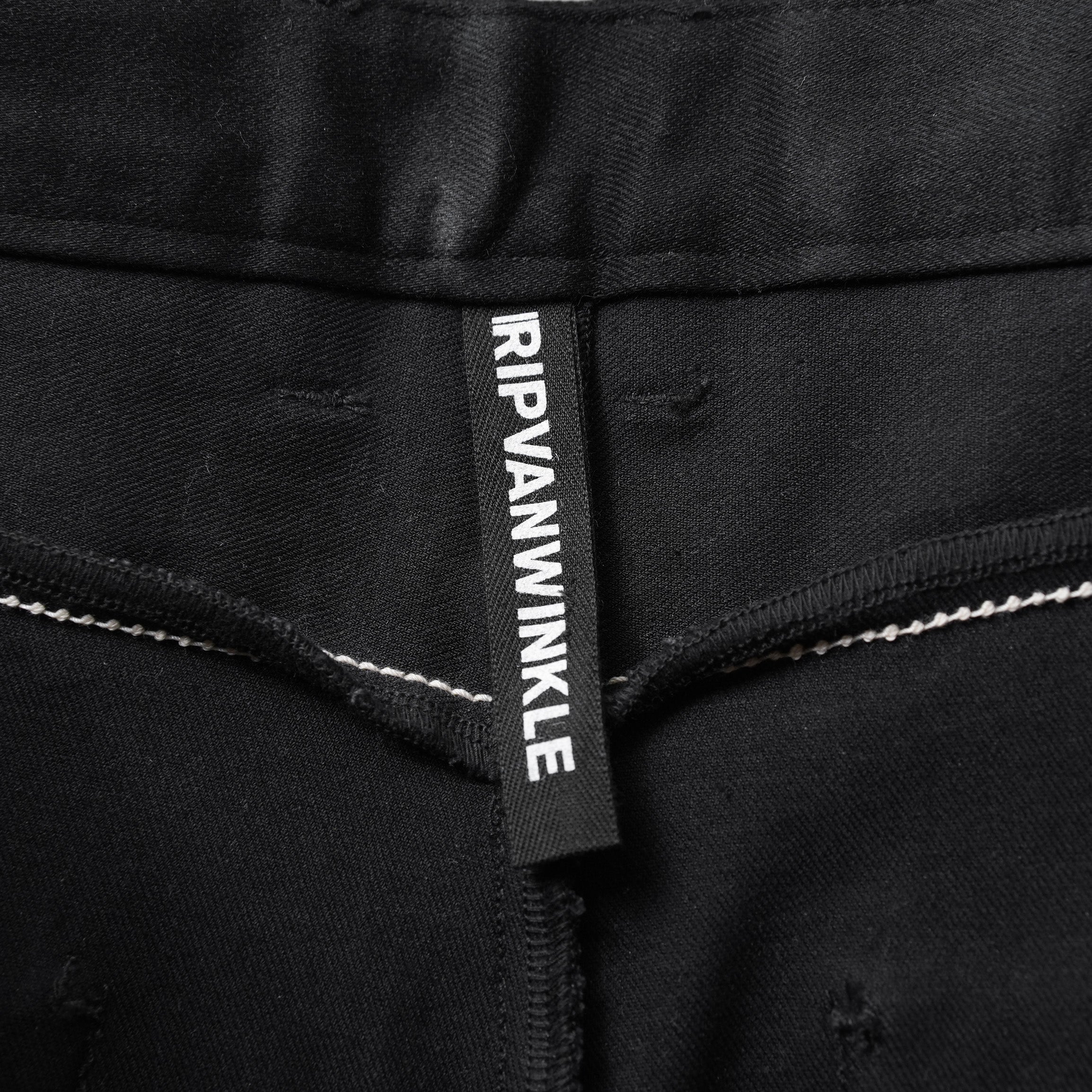 RIPVANWINKLE リップヴァンウィンクル / 21AW 美品 Standard Jeans オーバロック デニム パンツ / RB-307 / size 3 (BLACK)