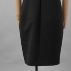 YOKO CHAN ヨーコチャン / 美品 24SS ラッフルスリーブパールスリットラインドレス ワンピース / YCD-124-913 / size 40 (BLACK) レディース