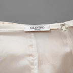 VALENTINO ヴァレンティノ / 18AW フレアミニスカート / QB2RA3N11CF / size 40 (IVORY) レディース