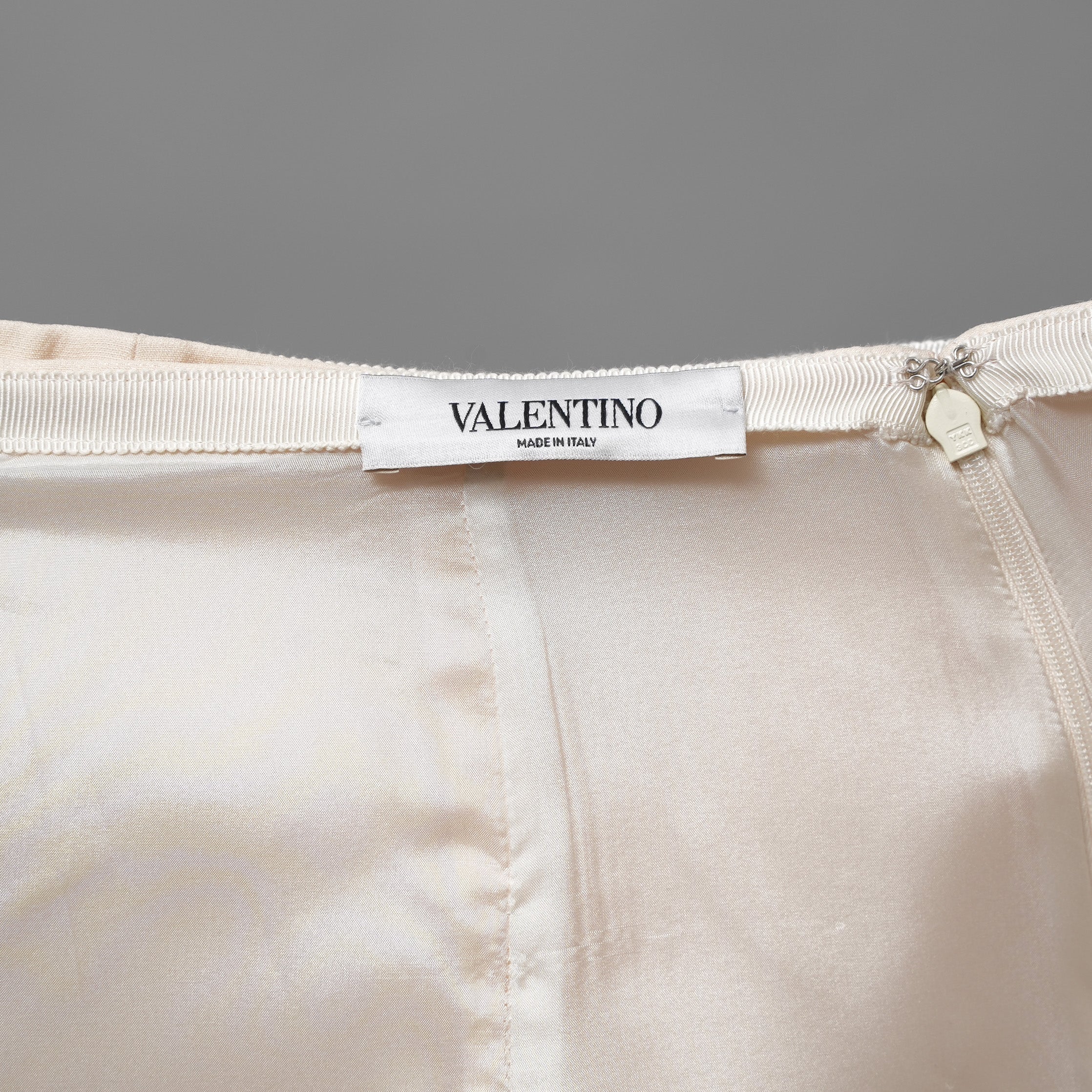 VALENTINO ヴァレンティノ / 18AW フレアミニスカート / QB2RA3N11CF / size 40 (IVORY) レディース