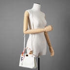 希少 FENDI フェンディ / ピーカーブー ミニ パイソン バッグ / 蛇革 スカーフ付き / WHITE /2WAY  ハンドバッグ ショルダーバッグ