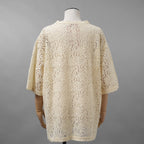 N°21 ヌメロヴェントゥーノ / 22SS プリントレースTシャツ / 22S-G141-4123 / size 40 (IVORY) レディース