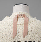 N°21 ヌメロヴェントゥーノ / 22SS プリントレースTシャツ / 22S-G141-4123 / size 40 (IVORY) レディース