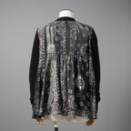 sacaiサカイ / 23SS 美品 Bandana Print Cardigan バンダナプリント コットン カーディガン / 23-06803 / size 1 (BLACK)