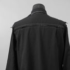 B Yohji Yamamoto ヨウジヤマモト / 18AW Cut Off Shirt カットオフシャツ 長袖シャツ / NV-B51-808 / size 3 (BLACK)