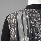 sacaiサカイ / 23SS 美品 Bandana Print Cardigan バンダナプリント コットン カーディガン / 23-06803 / size 1 (BLACK)