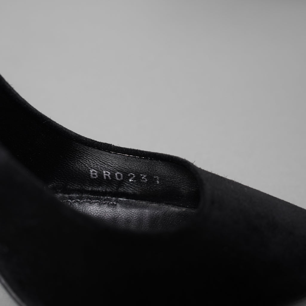 LOUIS VUITTON ルイヴィトン / 美品 アルティメート ライン / モノグラム ヒール パンプス スウェード / size 36 (23cm) BLACK ヒール シューズ