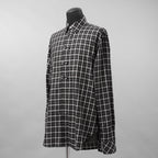 TAKAHIROMIYASHITATheSoloist. タカヒロミヤシタザソロイスト / 美品 25AW フライフロントリボンシャツ 長袖シャツ / 0013AW25 / size 46 (BLACK)