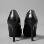 LOUIS VUITTON ルイヴィトン  / シェリー ライン パンプス Cherie pumps モノグラム / size 36 (23cm) BLACK x BROWN）