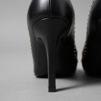 LOUIS VUITTON ルイヴィトン  / シェリー ライン パンプス Cherie pumps モノグラム / size 36 (23cm) BLACK x BROWN）