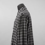 TAKAHIROMIYASHITATheSoloist. タカヒロミヤシタザソロイスト / 美品 25AW フライフロントリボンシャツ 長袖シャツ / 0013AW25 / size 46 (BLACK)