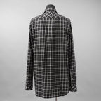 TAKAHIROMIYASHITATheSoloist. タカヒロミヤシタザソロイスト / 美品 25AW フライフロントリボンシャツ 長袖シャツ / 0013AW25 / size 46 (BLACK)