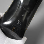 LOUIS VUITTON ルイヴィトン  / シェリー ライン パンプス Cherie pumps モノグラム / size 36 (23cm) BLACK x BROWN）