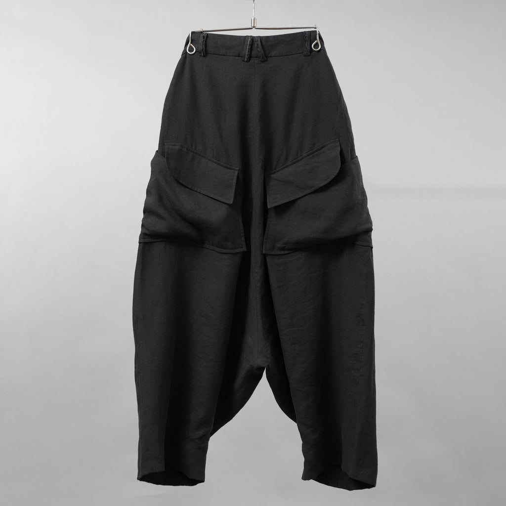 希少 SOSNOVSKA ソスノブスカ / Loaded Pocket Pants パンツ ボトムス / size M (BLACK)