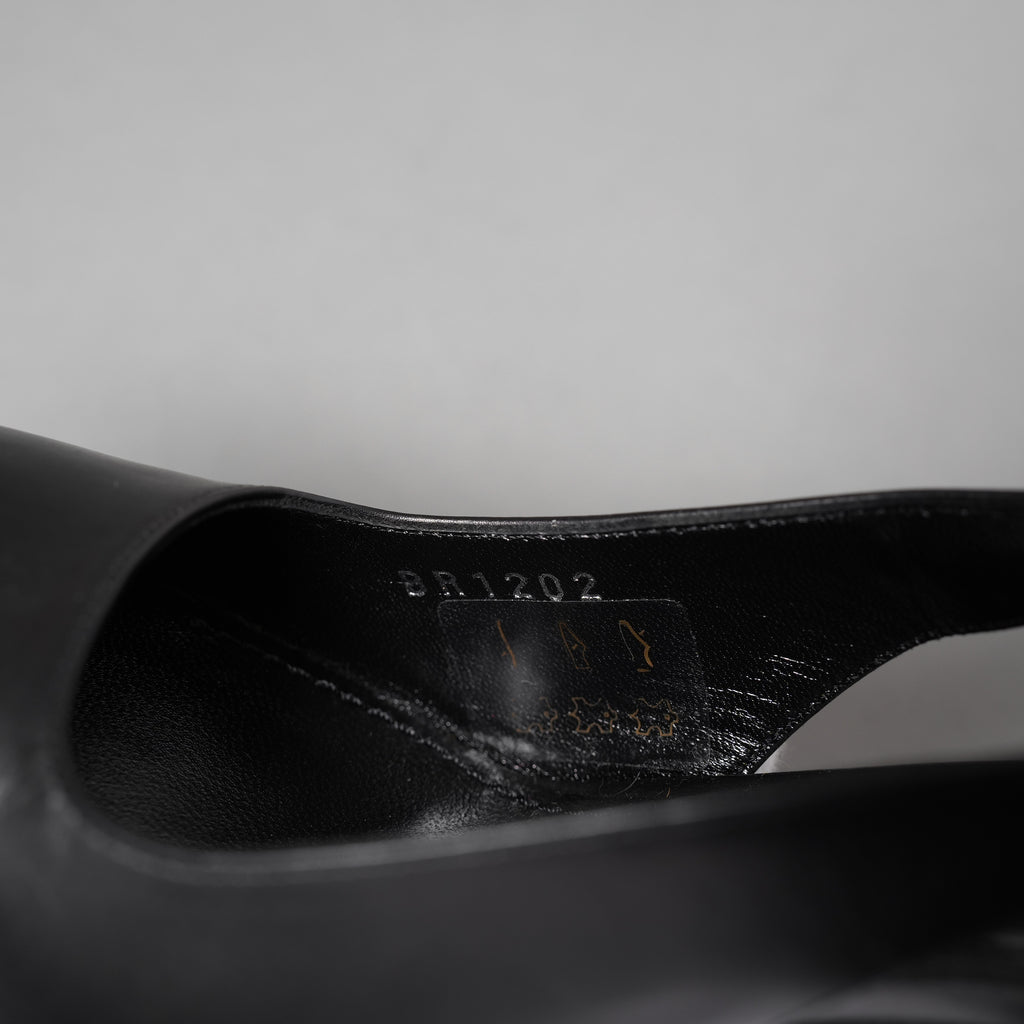 LOUIS VUITTON ルイヴィトン / 22SS Sparkle スパークル スリングバック パンプス チェーン / size 35 (22.5cm) BLACK ヒール シューズ