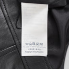 希少 LOUIS VUITTON ルイヴィトン / 美品 21AW ラムスキン アシンメトリー レザー プリーツ スカート / 1A91Y5 / size 38 (BLACK) レディース