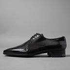 PRADA プラダ / パンチング レザー ダービーシューズ / size 6 (25cm) BLACK