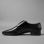 PRADA プラダ / パンチング レザー ダービーシューズ / size 6 (25cm) BLACK