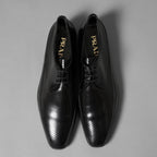 PRADA プラダ / パンチング レザー ダービーシューズ / size 6 (25cm) BLACK