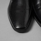 PRADA プラダ / パンチング レザー ダービーシューズ / size 6 (25cm) BLACK