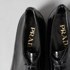 PRADA プラダ / パンチング レザー ダービーシューズ / size 6 (25cm) BLACK