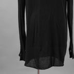 BORIS BIDJAN SABERI ボリスビジャンサベリ / 美品 LS1.5 コットン ロングスリーブシャツ 長袖Tシャツ / size S 程度  (BLACK)