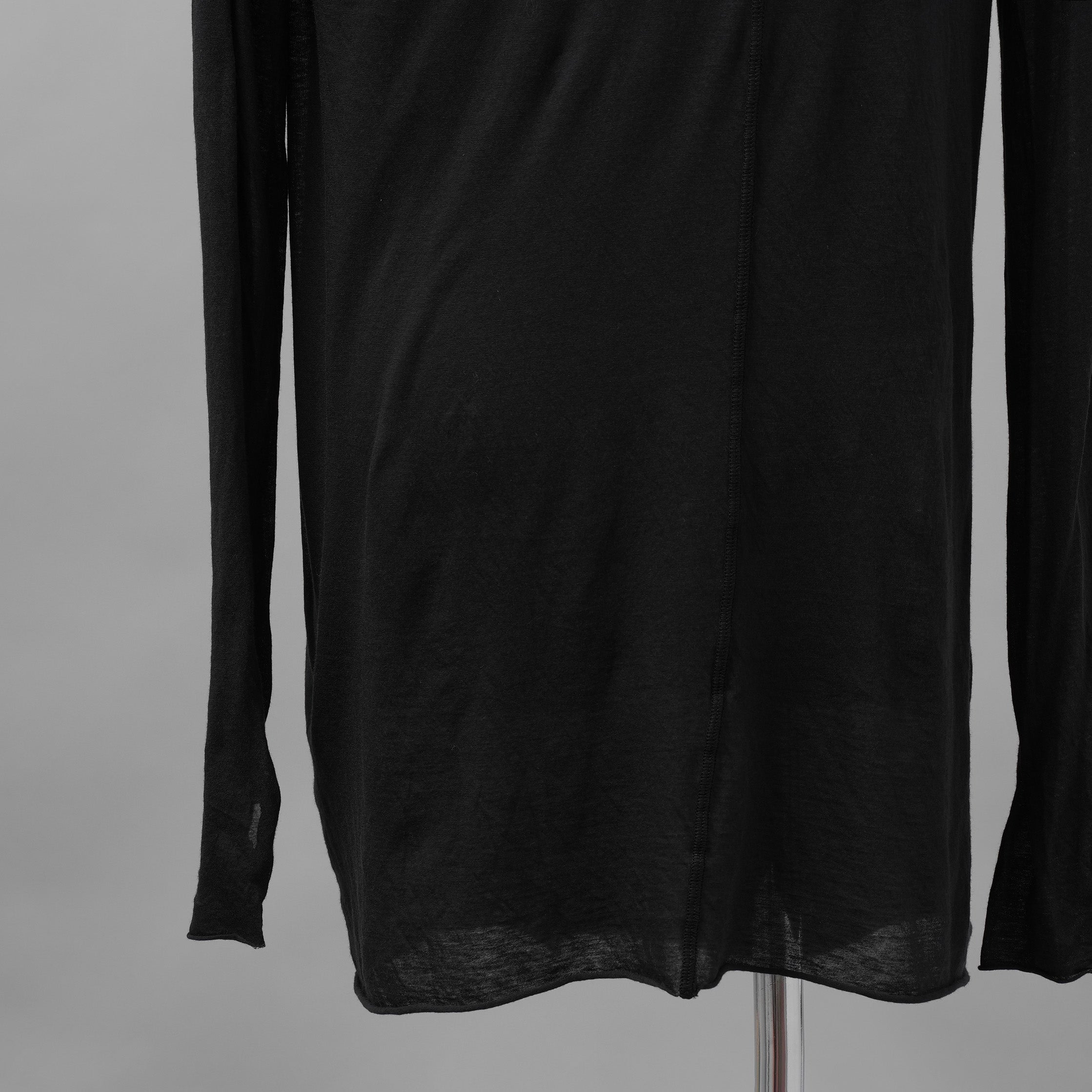BORIS BIDJAN SABERI ボリスビジャンサベリ / 美品 LS1.5 コットン ロングスリーブシャツ 長袖Tシャツ / size S 程度  (BLACK)