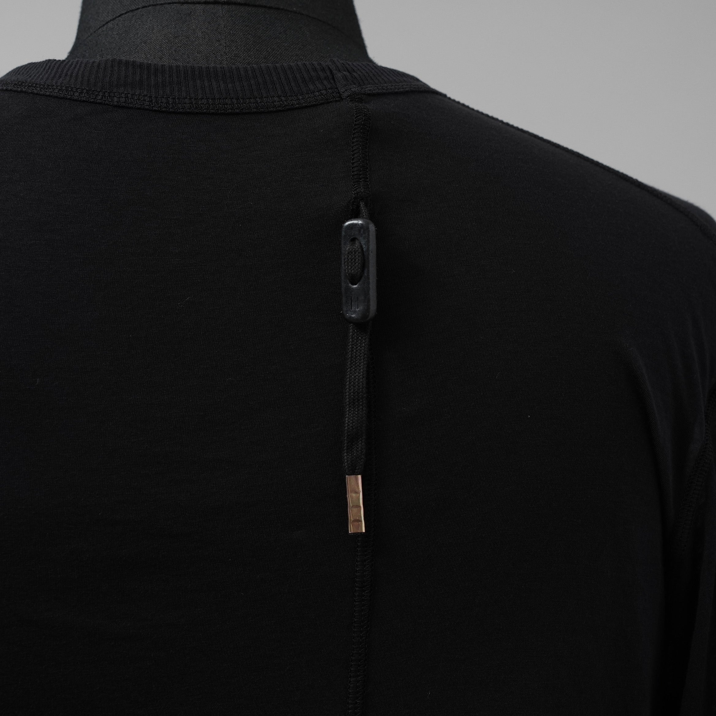 BORIS BIDJAN SABERI ボリスビジャンサベリ / 美品 LS1.5 コットン ロングスリーブシャツ 長袖Tシャツ / size S 程度  (BLACK)