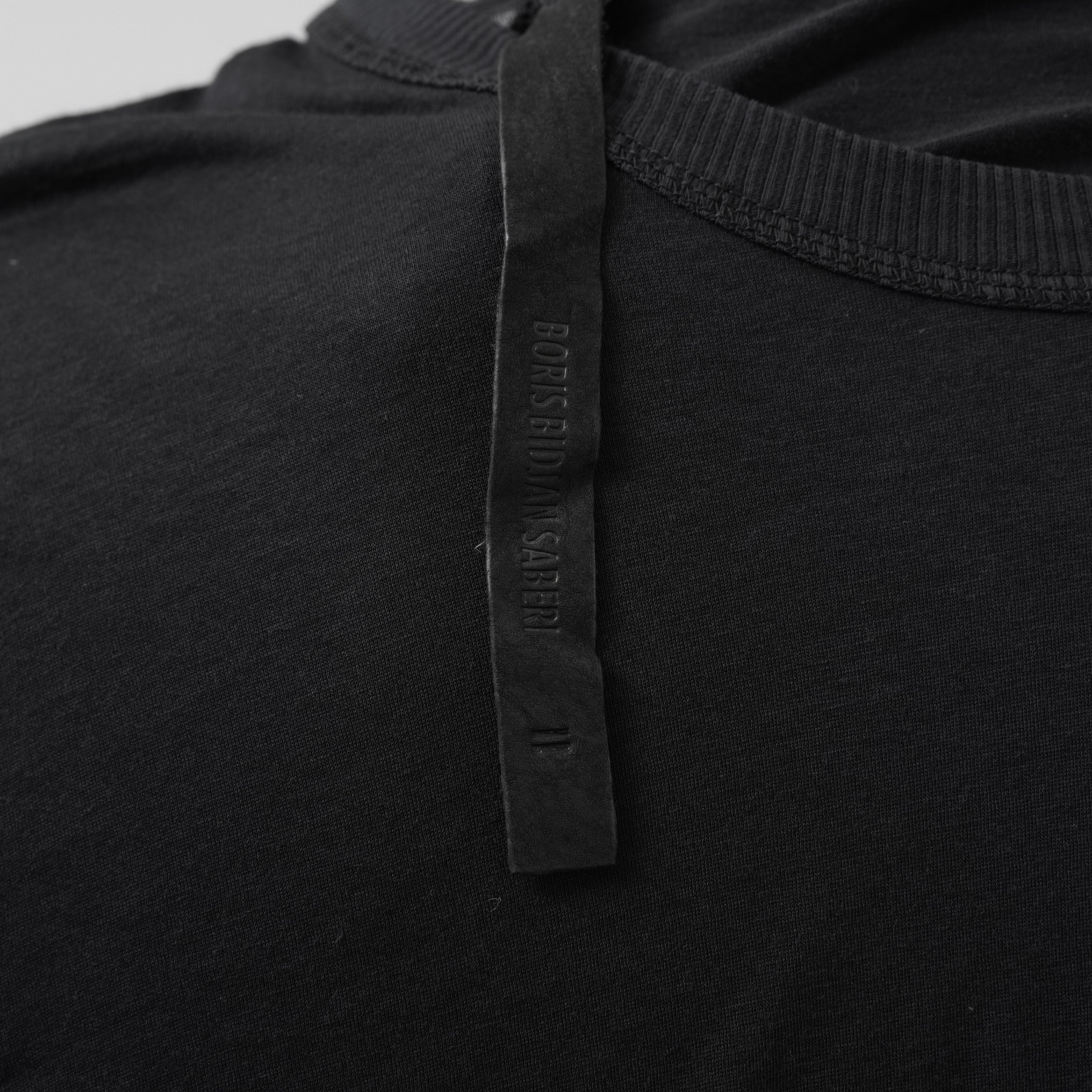 BORIS BIDJAN SABERI ボリスビジャンサベリ / 美品 LS1.5 コットン ロングスリーブシャツ 長袖Tシャツ / size S 程度  (BLACK)
