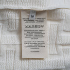 HERMES エルメス / 22AW 美品 Hアッシュ 長袖ニット / ウール ラウンジウェア ヴォヤージュ / 2H2630DA / size38 (WHITE)