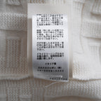 HERMES エルメス / 22AW 美品 Hアッシュ 長袖ニット / ウール ラウンジウェア ヴォヤージュ / 2H2630DA / size38 (WHITE)