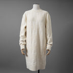 HERMES エルメス / 24AW 美品 Hモチーフ ウール 長袖ニット ワンピース  正規品  / 4H2523D3 / size36 (WHITE)