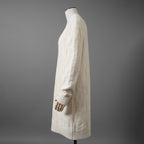 HERMES エルメス / 24AW 美品 Hモチーフ ウール 長袖ニット ワンピース  正規品  / 4H2523D3 / size36 (WHITE)