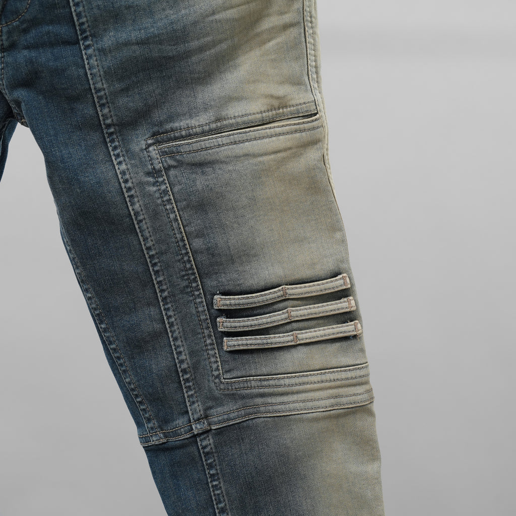Rick Owens DRKSHDW リックオウエンス ダークシャドウ / 美品 23SS Easy Nagakin Joggers Mineral Pearl Degrade パンツ / DU01C6360-SDMPDE / size S (INDIGO)