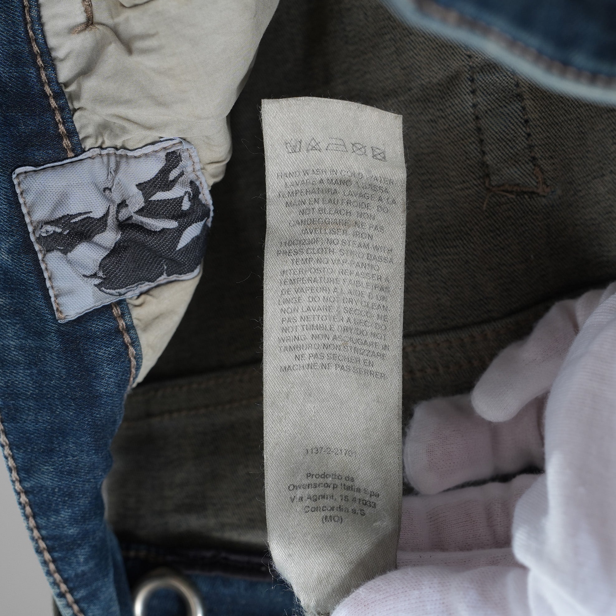 Rick Owens DRKSHDW リックオウエンス ダークシャドウ / 美品 23SS Easy Nagakin Joggers Mineral Pearl Degrade パンツ / DU01C6360-SDMPDE / size S (INDIGO)