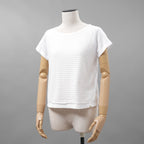 HERNO ヘルノ / 24SS SUPERFINE COTTON JERSEY SPRING LACE 半袖Tシャツ / size 71291-68332-1 /  size40 (WHITE) レディース