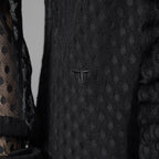 Christian Dior クリスチャンディオール/ 21SS 美品 Sheer Blouse with Plastron メッシュブラウス 長袖シャツ / 111B59A8505 / size 40 (BLACK)