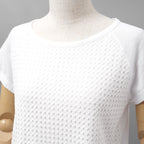 HERNO ヘルノ / 24SS SUPERFINE COTTON JERSEY SPRING LACE 半袖Tシャツ / size 71291-68332-1 /  size40 (WHITE) レディース