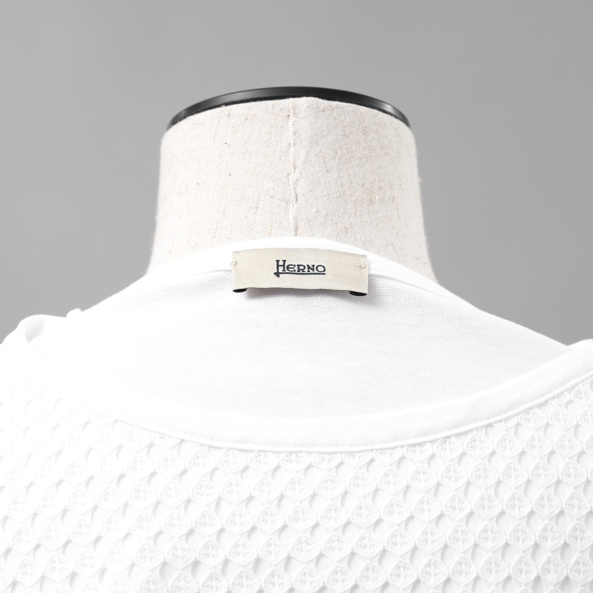 HERNO ヘルノ / 24SS SUPERFINE COTTON JERSEY SPRING LACE 半袖Tシャツ / size 71291-68332-1 /  size40 (WHITE) レディース