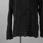 YUTA MATSUOKA ユウタ マツオカ / 25SS 和紙シルクニット プルオーバー 長袖ニット/ size 2 (BLACK)