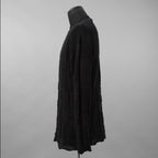 YUTA MATSUOKA ユウタ マツオカ / 25SS 和紙シルクニット プルオーバー 長袖ニット/ size 2 (BLACK)