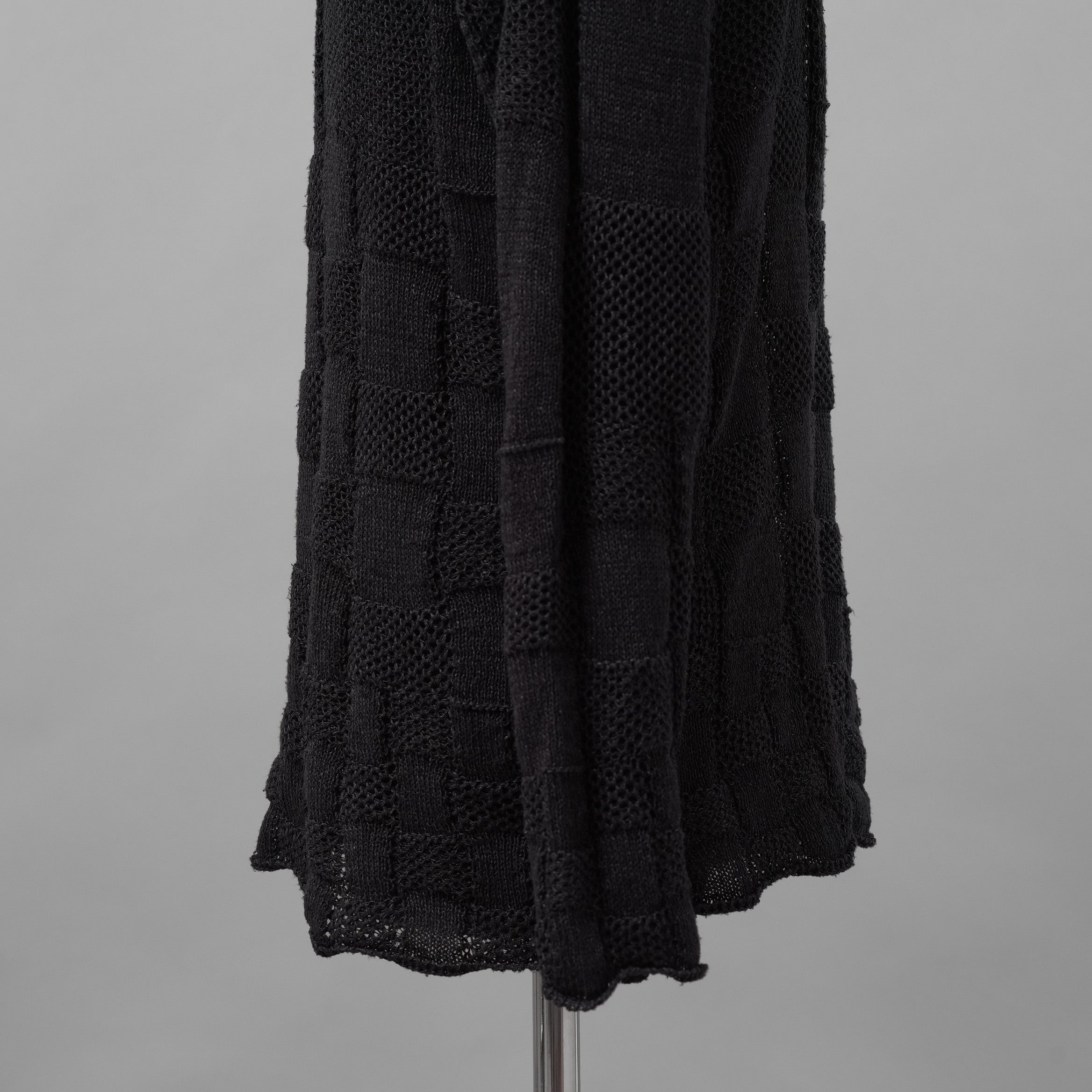YUTA MATSUOKA ユウタ マツオカ / 25SS 和紙シルクニット プルオーバー 長袖ニット/ size 2 (BLACK)