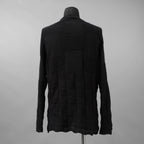YUTA MATSUOKA ユウタ マツオカ / 25SS 和紙シルクニット プルオーバー 長袖ニット/ size 2 (BLACK)