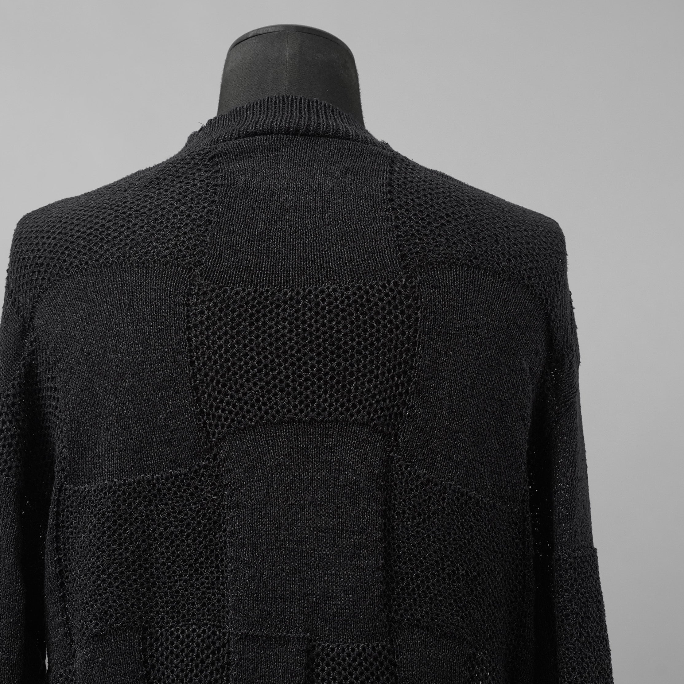 YUTA MATSUOKA ユウタ マツオカ / 25SS 和紙シルクニット プルオーバー 長袖ニット/ size 2 (BLACK)