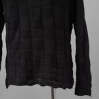YUTA MATSUOKA ユウタ マツオカ / 25SS 和紙シルクニット プルオーバー 長袖ニット/ size 2 (BLACK)
